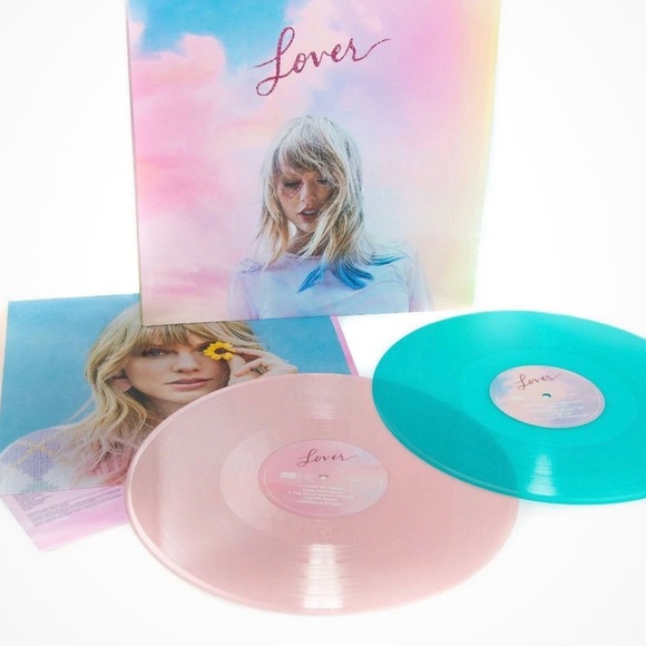 Taylor Swift Lover Vinyl Collection - Pink and Blue - Picture 1 of 2